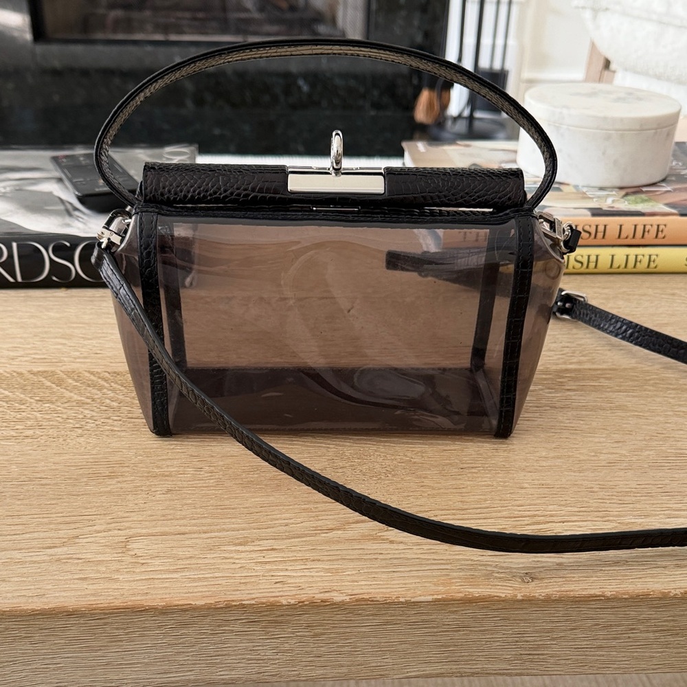 Transparent Black Handbag